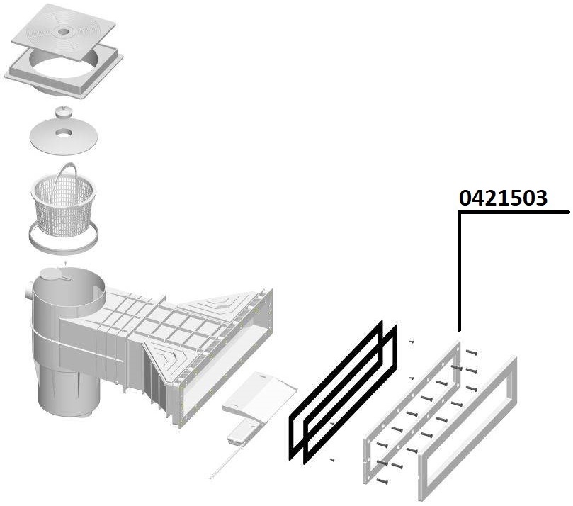 Прижимний фланець для скіммера Mirror